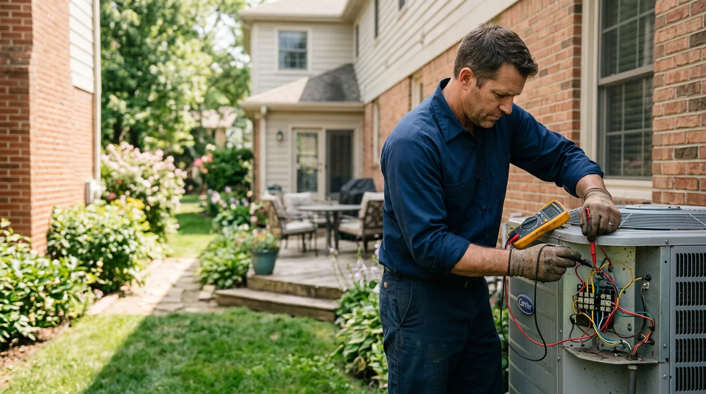 HVAC technician working near Lone Rock, WI